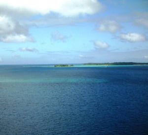 An archipelago of small islands.