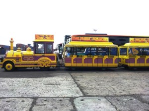 On our city tour we saw several of these tiny trains, called tchou tchous, also touring the city.