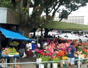 On the bus ride back we passed the large Suva marketplace.