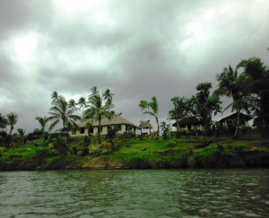 The Kava Village - We passed this village on the way up the river. On the way back we stopped here to take part in a Kava ceremony and to have lunch.