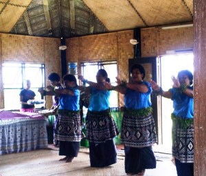 The women also performed after the ceremony.