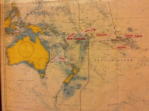 These are the islands we are visiting on this voyage.