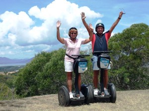 Tom & Charli on Segways.