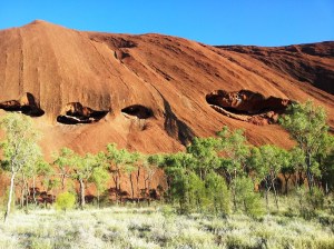 4 Uluru is riddled with caves some used as classrooms and some for ceremonies.