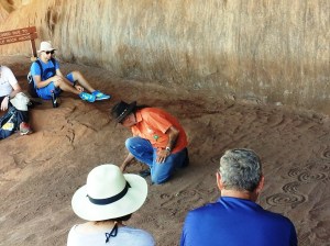 5 Vincent told us an Aboriginal story using the ancient symbols.