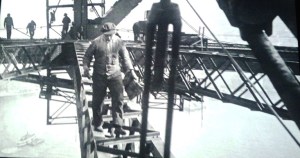 Building of the bridge.