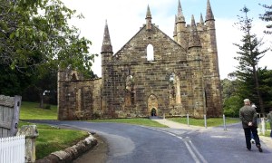 The remains of the church.