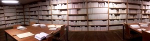 This was a whole full-sized room filled with blank books and empty writing paper. Maybe the artist felt that noone had anything worth saying.