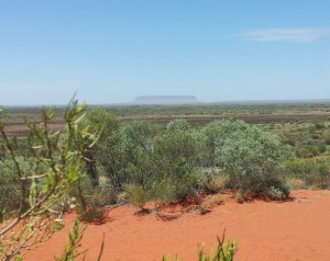 We passed this along the way. JJ called it Foolaroo - not nearly as beautiful as Uluru.