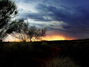 We watch until it started to fade into night.