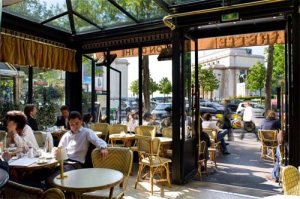 A tiny French restaurant where we shared dinner and a bottle of French wine - but of course.