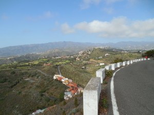 Small towns and villages scattered among the peaks.