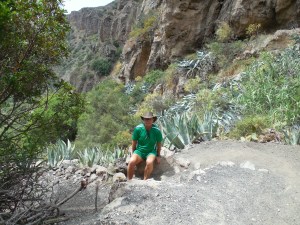 We rested often on the hike back up.