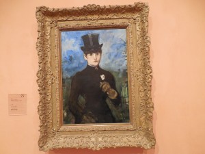 Tom insisted that I put in this painting by Edouard  Manet along with a painting by Claude Monet for those like him who couldn't tell there Monet's from their Manet"s