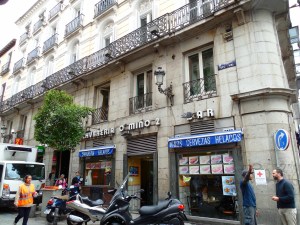 Street after street of long buildings with shops and businesses on the street level and tiny apartments above.