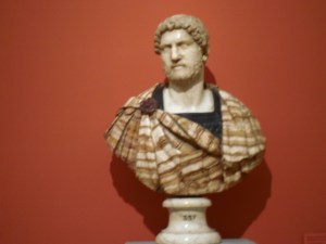 One hallway had marble busts displayed. I liked the combination of white and colored marble.