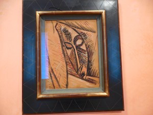 Head of a Nude Draped by Pablo Picasso