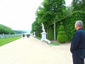 The gardens of Versailles Palace.