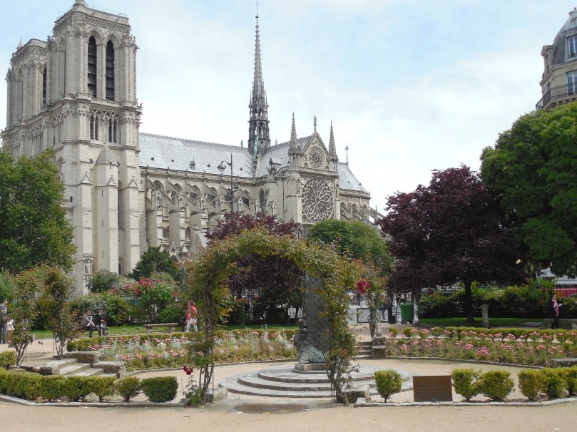 The Grand Notre' Dame from the garden view - so amazing!