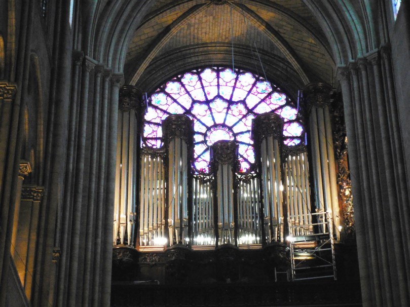 The pipe organ is majestic and elegant.