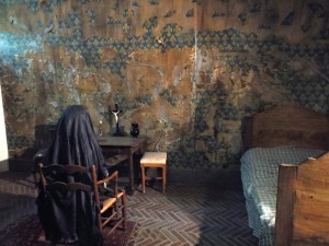 This is a recreation of Marie-Antoinette's cell at the Conciergerie (prison).