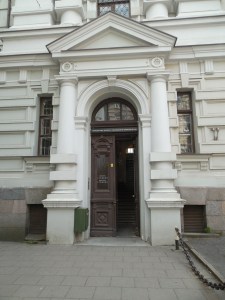 The former Soviet KGB Headquarters now houses the Victims of Genocide Museum.