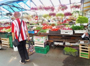 The fruits and vegetables looked wonderful and so did everything else.