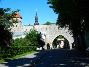 The gate into Estonia's Old Town.