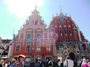 The House of the Blackheads' Society. The buildings were cool, but I don't remember what Olga said about the history, sorry.