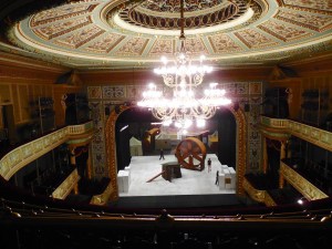 The main stage of the opera house with its old world elegance.