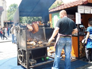 There were food kiosks everywhere and the smells were tantalizing.