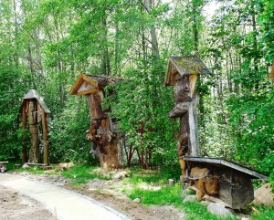 These are all bee hives.