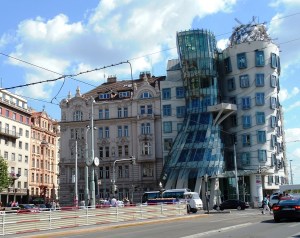 Very cool buildings mixed among the old world architecture. This building is known as the Fred and Ginger Building nicknamed the Dancing House - seriously, I didn't make that up.