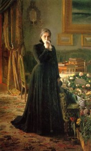 Inconsolable Grief - You don't get the impact looking at the picture, but looking at the actual painting I felt this woman's overwhelming and inconsolable grief.