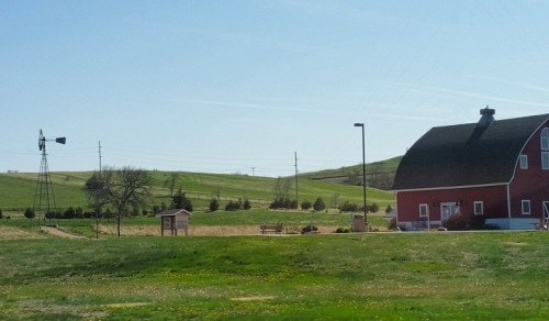 Miles and miles of Nebraska farm land.