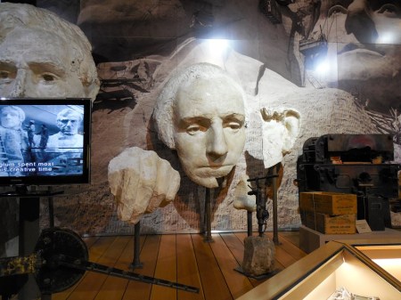 The video on the creation of Mount Rushmore was fascinating.