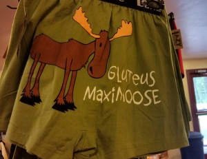 Gluteus Maximoose - thats what you get from sitting in the backseat of a car for a month.