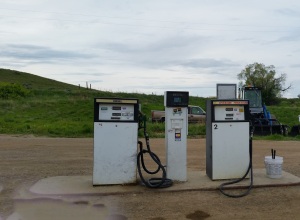 This is the gas station we stopped at. Just this - no building, no attendant, not another living soul in sight.