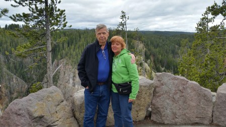 Tom and Charli at the Grand Canyon of Yellowstone