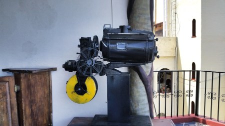 A movie camera used in the filming of Night of the Iguana. My how things have changed.