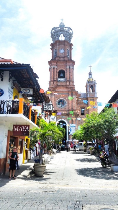 Our Lady of Guadalupe Catholic Church in Puerto Vallarta. 70% of the Mexican population is Catholic.