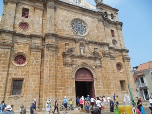 The Catholic Cathedral where Father Claver carried out his work against the slave trade.