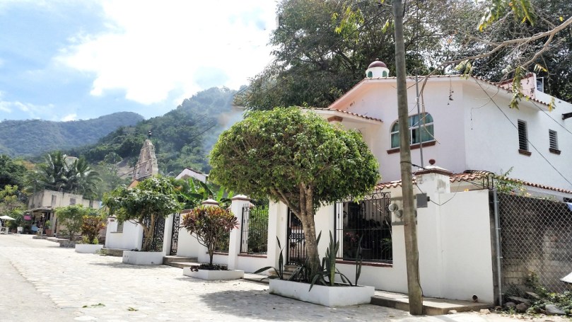 The tiny village of Nagalito nestled in the jungle.