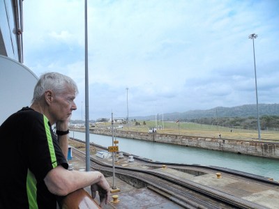 Tom watches as we fullfill another bucket list wish.